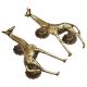 Brass Golden Giraffe Door Handle
