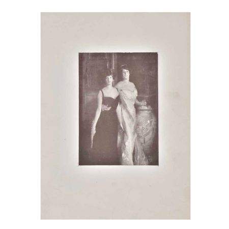 Ena and Betty Daughters of Asher and Mrs Wertheimer Print Poster