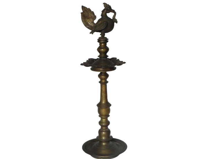 Vintage Oil Lamp-18 (Ht-27 Inches)