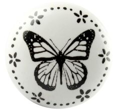 Butterfly Ceramic Flat Knobs