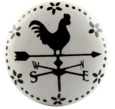 Cock Ceramic Flat Knobs