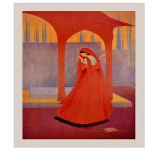 Print Of Abdur Rahman Chughtal Dancing Lady