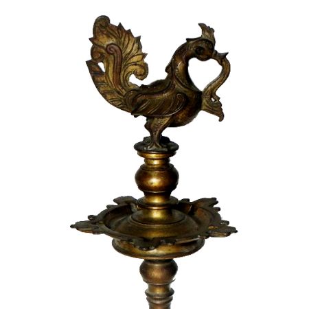 Vintage Oil Lamp-21 (Ht-26 Inches)