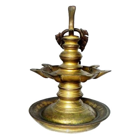 Vintage Oil Lamp-28 (Ht-15 Inches)