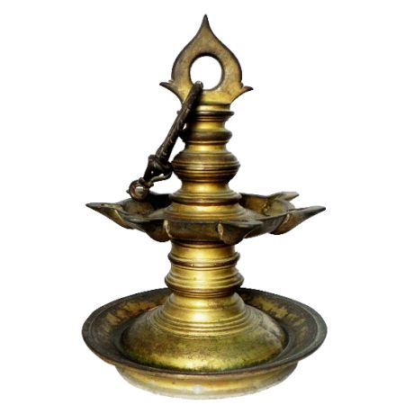 Vintage Oil Lamp-28 (Ht-15 Inches)