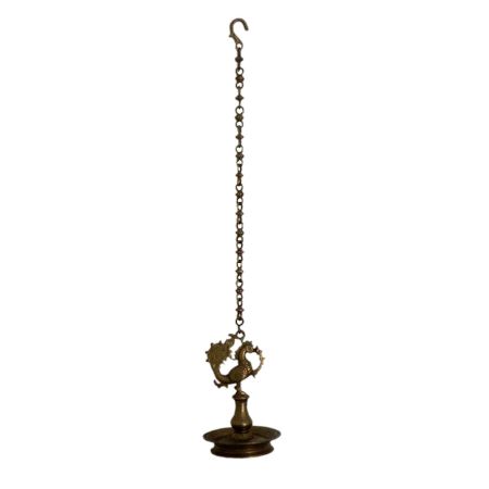 Bronze Oil Lamp-29 (Ht-9.5 Inches)