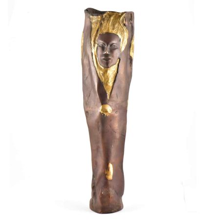Brass Face Contemporary Style Vase