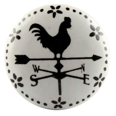 Cock Ceramic Flat Knobs