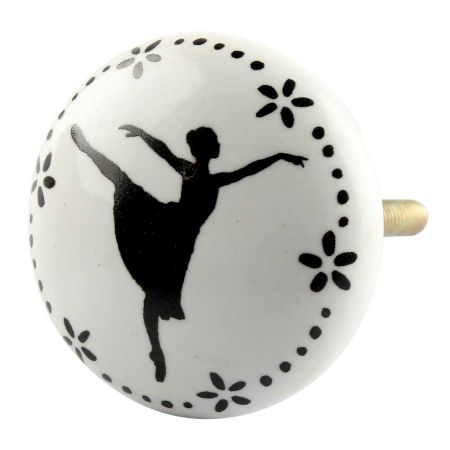 Girl Ceramic Flat Knobs