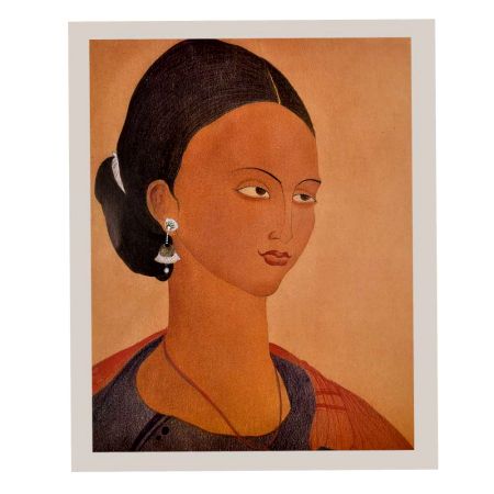Print of Abdur Rahman Chughtai Work Portrait