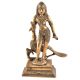 Brass Statue Hindu God Kartikeya Murugan With Peacock Figurine