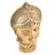 Brass Devi Mukhota Lady Head Statue