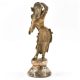 Brass Khajarao Maiden Shringar Rata Nayika Statue