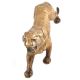 Brass Fierce Roaring Tiger Statue