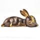 Brass Sleeping Baby Doe With  Big Eyes Figurine Statue 