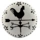 Cock Ceramic Flat Knobs