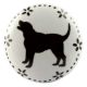 Dog Ceramic Flat Knobs