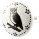 Owl Ceramic Flat Knobs