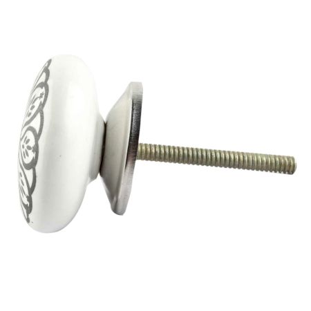 Black Daisy Flat Knob