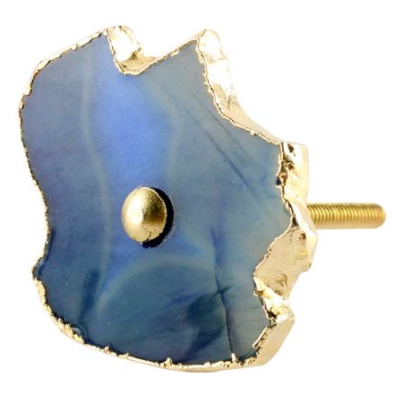 Slate Blue Agate Stone Cabinet Knob Online