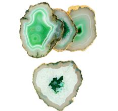 Aqua Green Agate Coasters Online Set of 4 Pieces