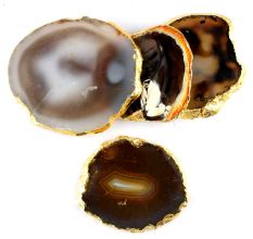 Brown Agate Coasters Online Set of 4 Pieces