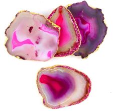 Pink Agate Coasters Online Set of 4 Pieces