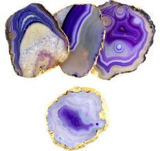 Purple Agate Coasters Online Set of 4 Pieces