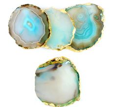 Turquoise Agate Coasters Online Set of 4 Pieces