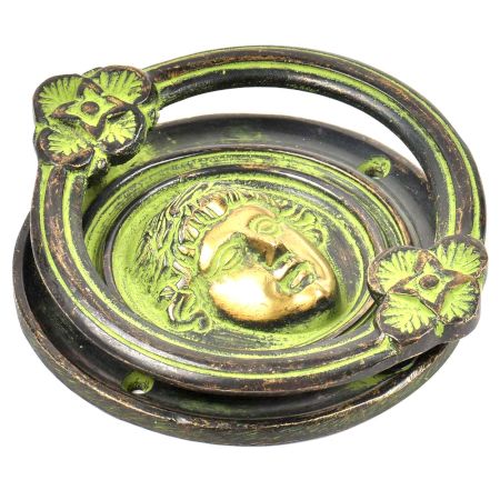 Handmade Roman Design Door Knocker With  Patina