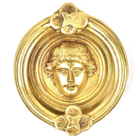 Golden Handmade Roman Design Door Knocker