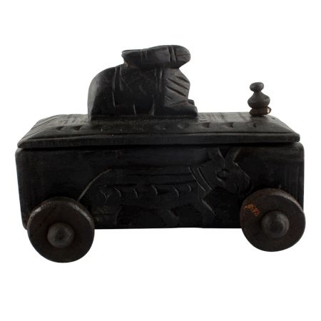 Vintage Handcrafted Old Nandi Wooden Spice Box