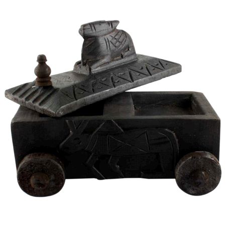 Decorative Nandi Wooden Box Indian Handicraft