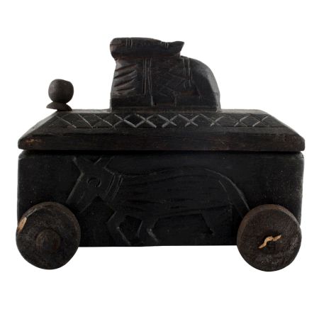 Nandi Wooden Spice Box South Indian Box