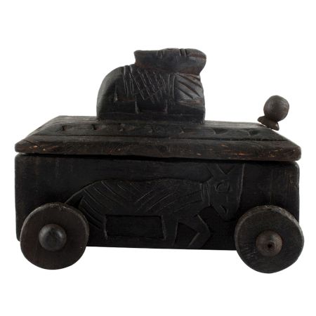 Nandi Wooden Box Masala Dabba Spice Box