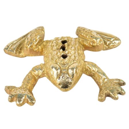 Brass Handmade Frog Incense Holder