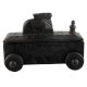 Vintage Handcrafted Old Nandi Wooden Spice Box With Wheels