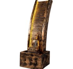 Designer Slate Water Fountain with Lord Buddha Statue Large