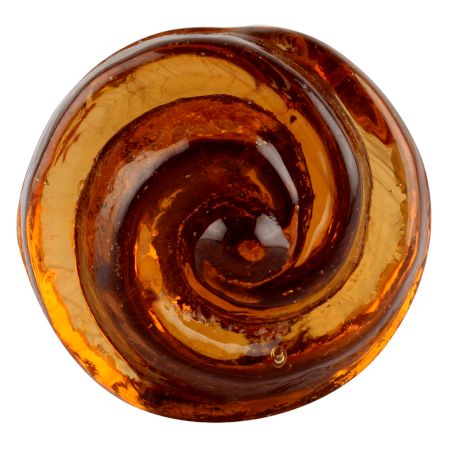 Amber Big Rose Knob