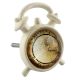 Roman Watch Inside Glass And Metal Drawer Knob
