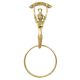 Golden Brass Lady Door Knocker With Ring
