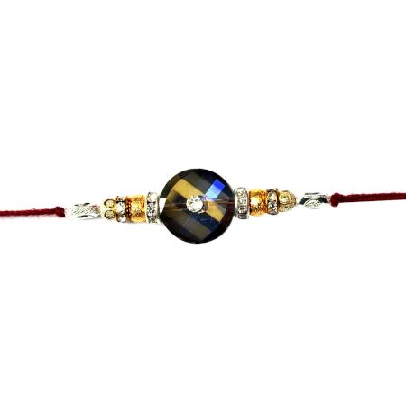 Crystal with Diamond Rakhi