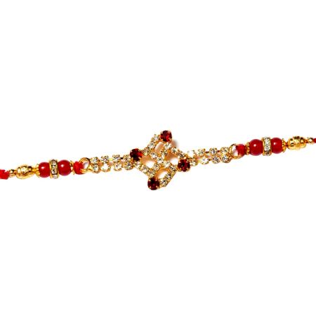 Taditional Swastik Diamond Rakhi
