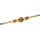 Traditional Meenakari Rakhi with Desinger Golden Beads Rakhi
