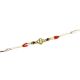 Traditional Meenakari with Pearls Rakhi