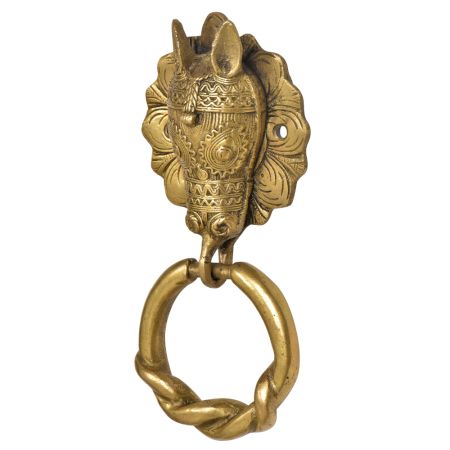 Brass Handmade  Tribal Horse Face Door Knocker