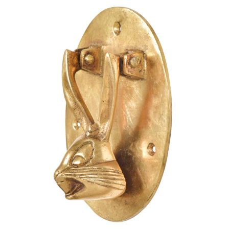 Brass Bunny Face Door Knocker