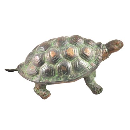 Handmade Brass Vaastu Tortoise With Patina