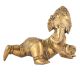 Brass Laddu Baby Ganesha Statue