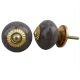 Brown Marble Dotted Ceramic Knob